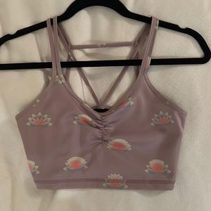 Free people Workout/crop top/sport bra size XS in purple.